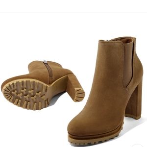 🆕MYSOFT Chunky Block Heel Chelsea Boots